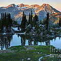 Mt. Timpanogos at Sunrise from Silver Glance Lake