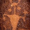 Moab Man Petroglyph Portrait - Utah
